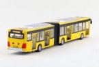 Long Size Kids White / Red / Yellow Articulated BeiJing City Bus