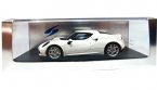 White 1:43 Scale SPARK Diecast Alfa Romeo 4C Model