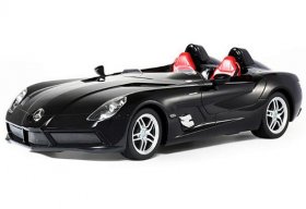 Kids Silver / Black 1:12 R/C Mercedes-Benz SLR McLaren Toy