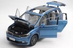 1:18 Blue / Orange / Brown 2016 Diecast VW New Touran L Model