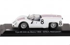 White 1:43 Diecast 1965 Maserati Tipo 65 24h Du Mans Model