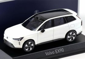 White / Silver 1:43 Scale NOREV Diecast 2025 Volvo EX90 Model