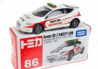 1:61 White Kids Tomy Tomica Diecast Honda CR-Z Saftey Car Toy