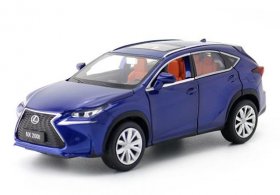 1:32 Scale Kids Blue / Black / White Diecast Lexus NX 200t Toy