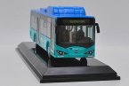 Blue 1:64 Scale Diecast BYD 12M Battery Electric City Bus Model
