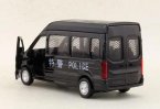 Kids 1:42 Scale Black Diecast Ford Transit Police Van Toy