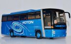 Blue 1:36 Scale Die-Cast Foton AUV Tour Bus Model
