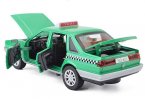 Green 1:32 Scale Diecast VW Santana Taxi Car Toy