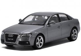 Black / White / Gray 1:24 Scale Welly Diecast Audi A4 Model