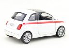 White 1:36 Scale Kids Diecast Fiat 500 Car Toy