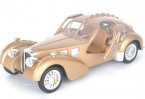 Blue / Wine Red / Golden 1:28 Kids Diecast Bugatti Vintage Car