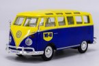 1:24 Scale Blue-Yellow Maisto Diecast VW T1 Bus Model