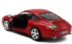 Red 1:18 Scale Bburago Diecast Porsche 911 Carrera 4 Car Model