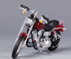 Wine Red 1:18 Harley Davidson 2000 FXD Dyna Super Glide