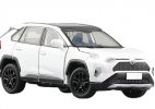 Black / White / Blue 1:32 Scale Diecast 2020 Toyota RAV4 Toy