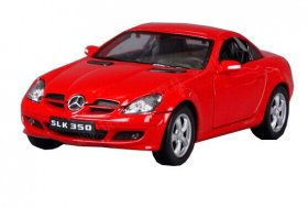 Black / Red / Silver 1:24 Welly Diecast Mercedes-Benz SLK 350