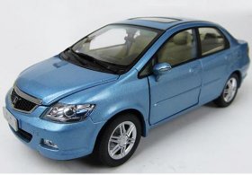 1:24 Scale Blue / Black Diecast 2007 Honda City Model