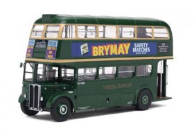 1:24 Scale Green London double decker Bus Model RT597