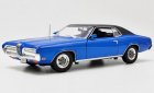 Welly 1:18 Scale Blue Diecast 1970 Mercury Cougar XR7 Model