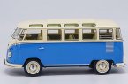 1:18 Scale Red / Blue Diecast 1962 Volkswagen T1 Bus Model