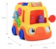 Kids Colorful Plastics Made Cartoon Design Educational Happy Bus