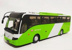 Green-White 1:43 Scale Diecast Volvo 9300 Coach Bus Model