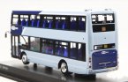 Blue 1:76 Scale CMNL Diecast SCANIA Double-Decker Bus Model