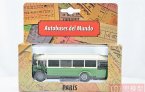 Green-White 1:72 Scale Diecast Paris Renault Single-Deck Bus