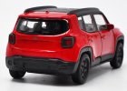 Red 1:36 Scale Welly Diecast Jeep Renegade Trailhawk Toy