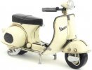 White Vintage Tinplate 1:8 Scale 1965 Vespa Scooter Model