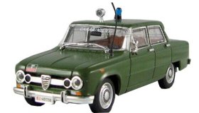 Army Green 1:43 Police DEA Diecast 1970 Alfa Romeo 1600 Model