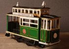 Red / Green Medium Scale Tinplate San Francisco Tram Model