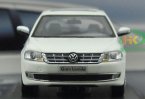 White / Blue 1:43 Scale 2013 Diecast VW Gran Lavida Model