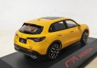 Yellow / Gray 1:43 Scale Diecast 2022 Honda ZR-V SUV Model