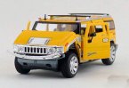 Kids 1:32 Scale Red / Yellow / Black Diecast Hummer H2 Toy