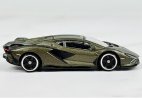 1:64 Scale Green Bburago Diecast Lamborghini Sian FKP 37 Model