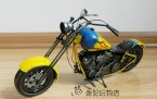 Blue-Yellow Medium Scale Handmade Tinplate Harley Davidson