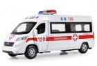 White Kids Diecast Ford Transit Ambulance Van Bus Toy