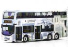 1:76 Scale White Diecast ADL E500 MMC Double Decker Bus Model