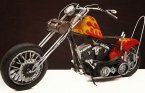 Red Large Scale Tinplate 1949 Harley Davidson Panhead Model