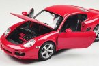 Red 1:24 Scale Welly Diecast Porsche Cayman S Model