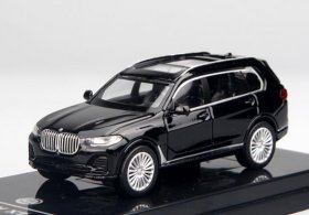 Black / White Paragon 1:64 Scale Diecast BMW X7 SUV Model