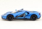 Kids Welly Blue 1:36 Scale Diecast 2017 Ford GT Car Toy