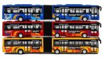 Kids Red / Blue /Yellow Large Scale Die-Cast Articulated Bus Toy