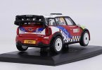Red 1:32 Scale Bburago Diecast Mini Cooper WRC Model