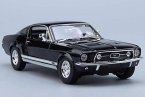 Maisto Black / Red 1967 Diecast Ford Mustang GTA Fastback Model