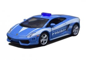 Blue 1:38 Police MaiSto Diecast Lamborghini Gallardo LP570-4