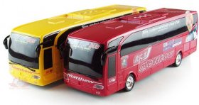 Overlength Red / Yellow Kids RC Bus Toy