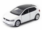 1:32 Scale Kids White / Blue / Golden Diecast VW New Polo Toy