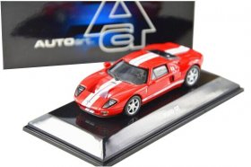 1:64 Scale AUTOART Red / Yellow Diecast Ford GT Model